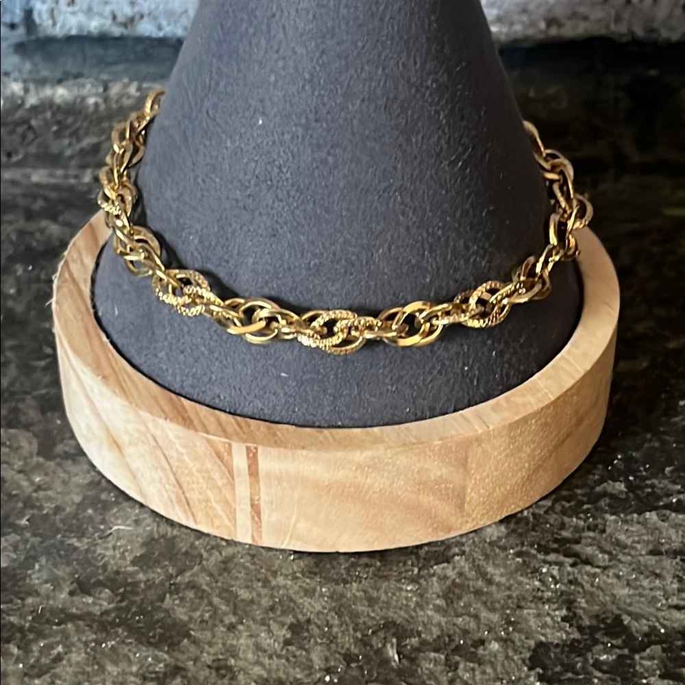 Vintage chunky Elegant Gold Chain Bracelet